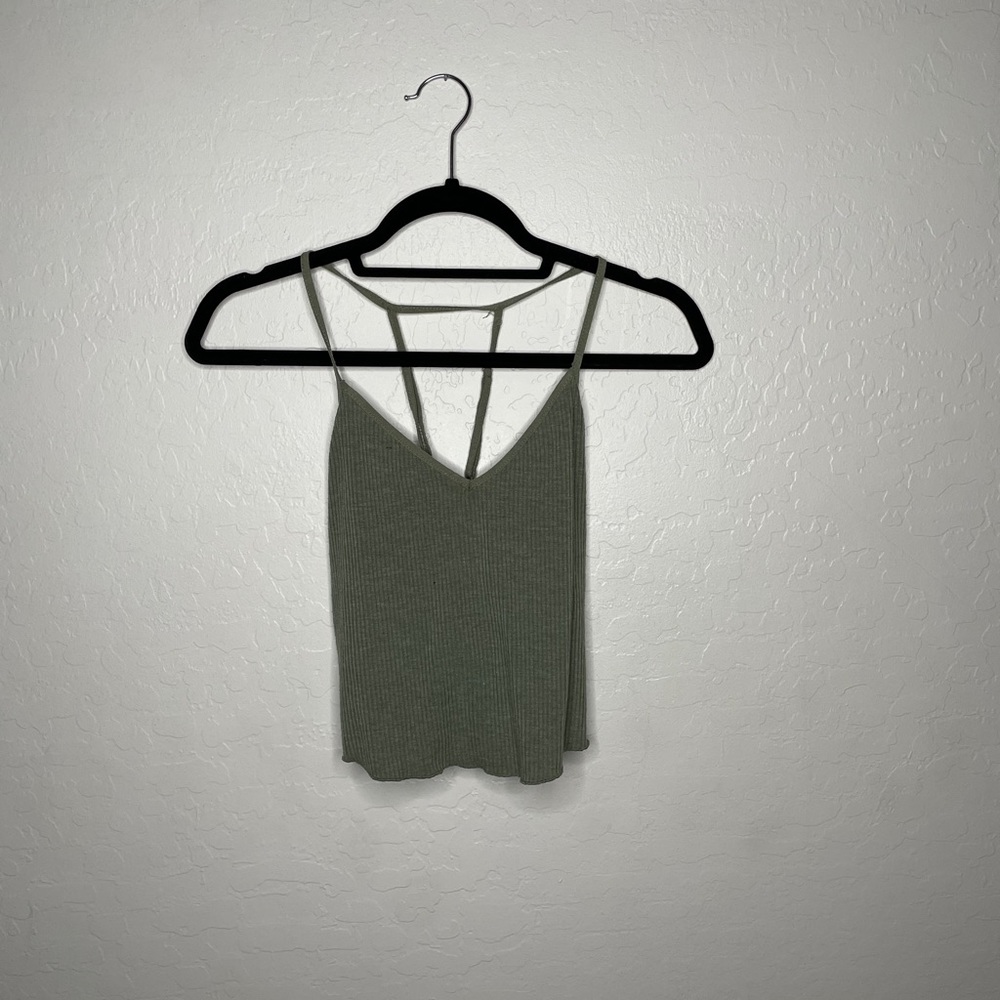 Green tank top